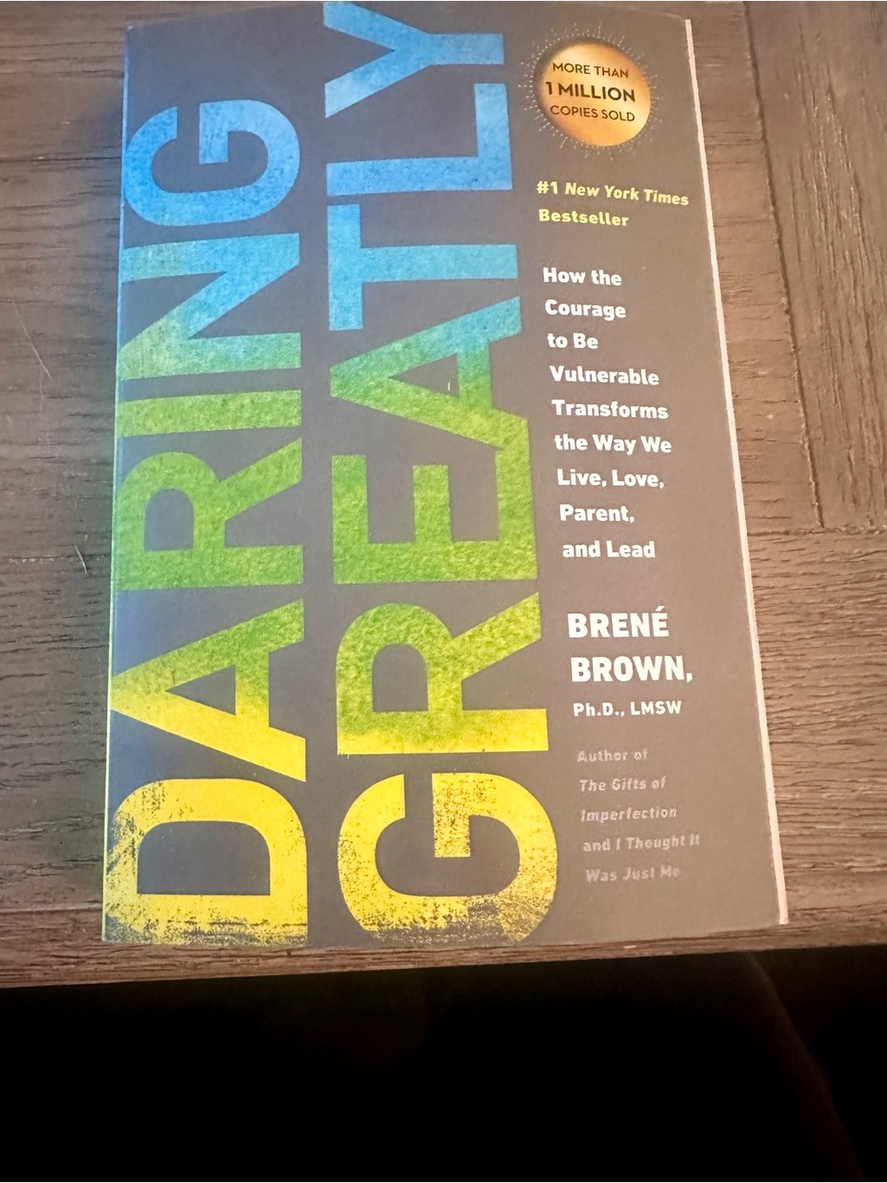 Daring Greatly by Brené Brown Paperback Self Help NY Times Bestseller